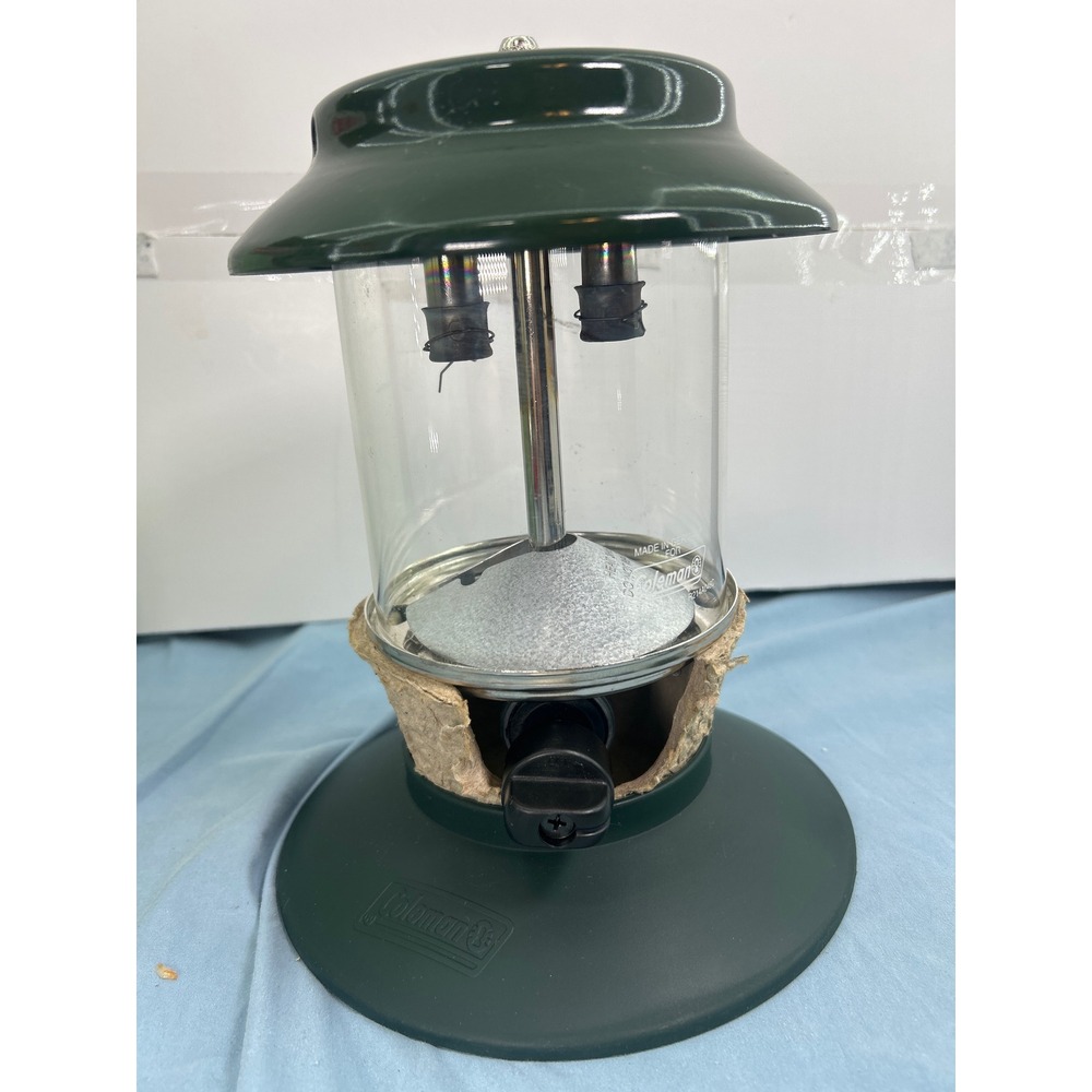 Coleman PerfectFlow 2-Mantle Propane Lantern Green Camping Light Adjustable 5155